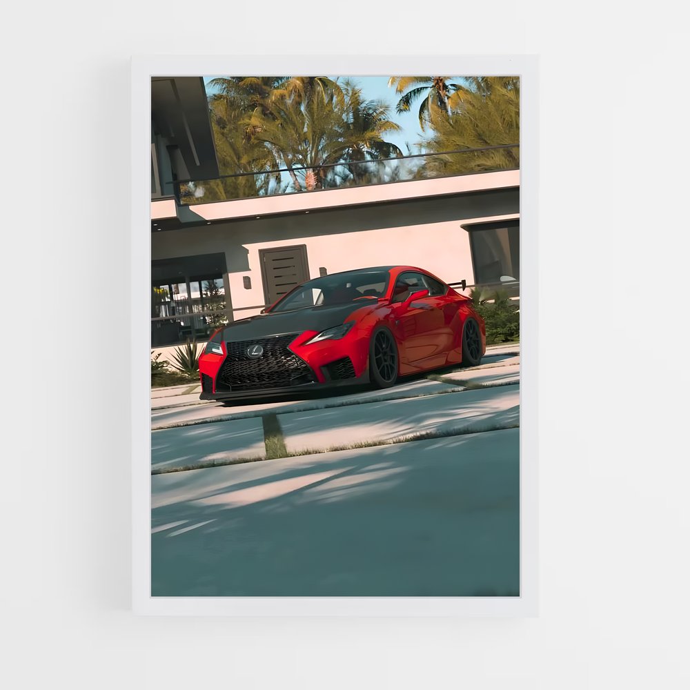 Poster Rétro Racer – affiche Lexus (vue 3)
